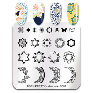 Sea World Square Nail Art Stamp Template