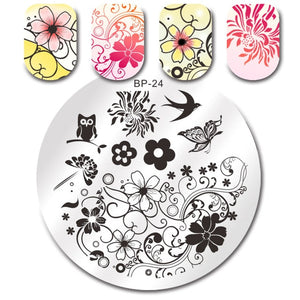 Sea World Square Nail Art Stamp Template