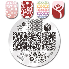 Load image into Gallery viewer, Sea World Square Nail Art Stamp Template