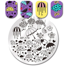 Load image into Gallery viewer, Sea World Square Nail Art Stamp Template