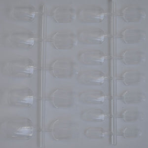 Clear Extra Long Manicure Salon Nails Full Cover Transparent